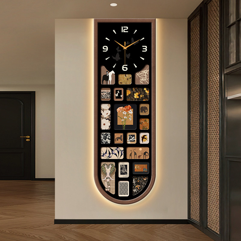 Japanese Living Lifestyle - Orologio da Parete di Sicurezza Verticale,
