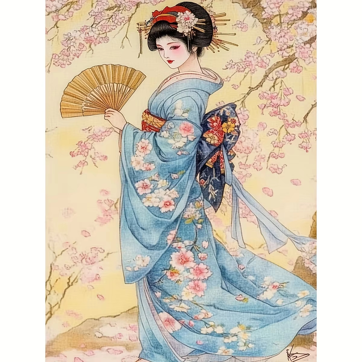 Japanese Living Lifestyle - Dipinto a Olio Digitale con Numeri,