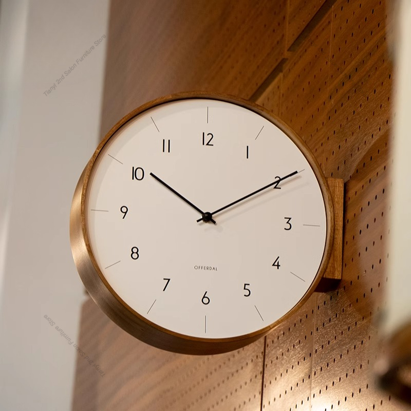 Japanese Luxury Lifestyle - Orologio da Parete in Legno Massello