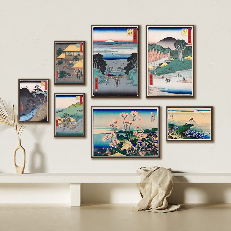 Japanese Living Lifestyle - Stampe giapponesi Wall Art Canvas Painting