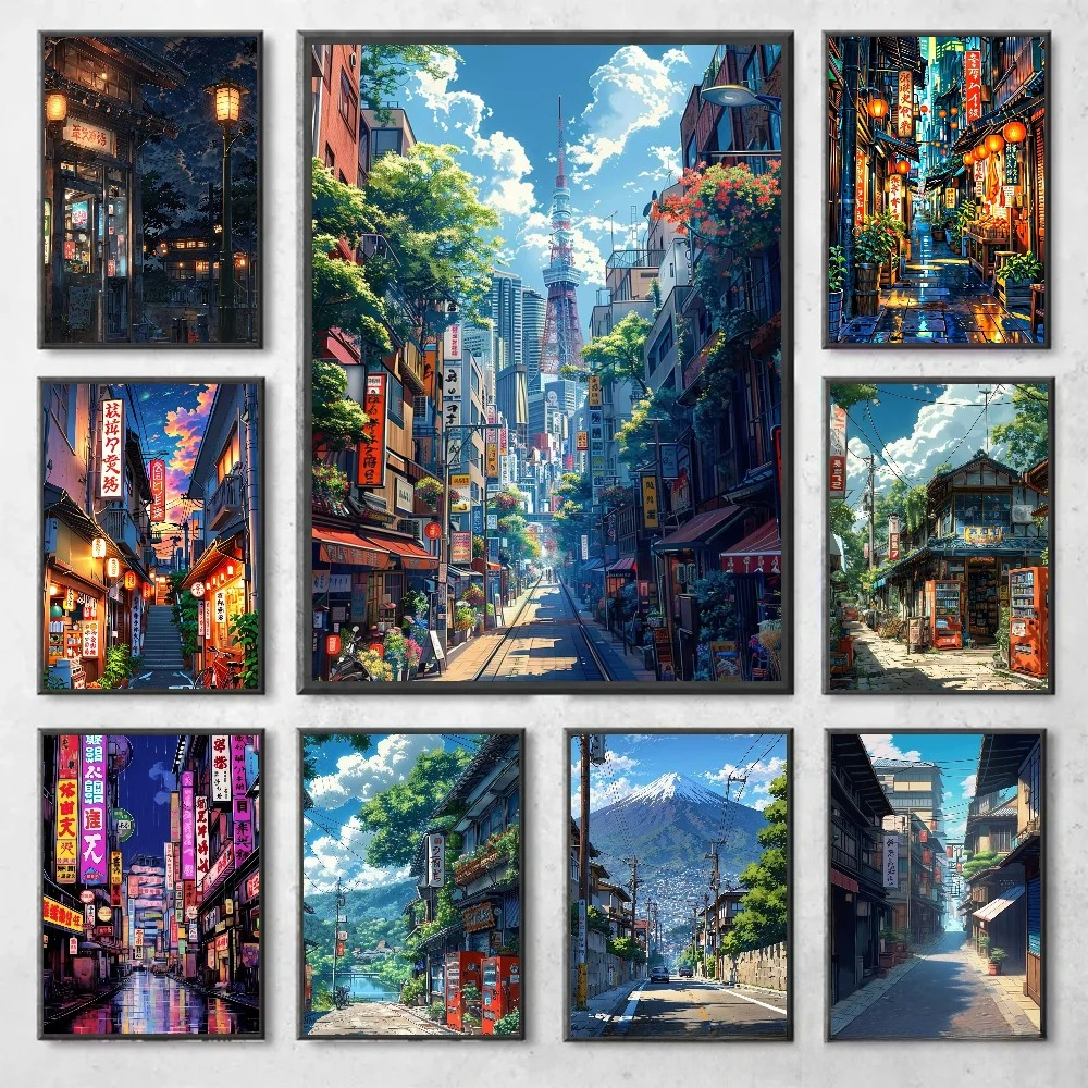 Japanese Living Lifestyle - Stampe su tela di paesaggio di