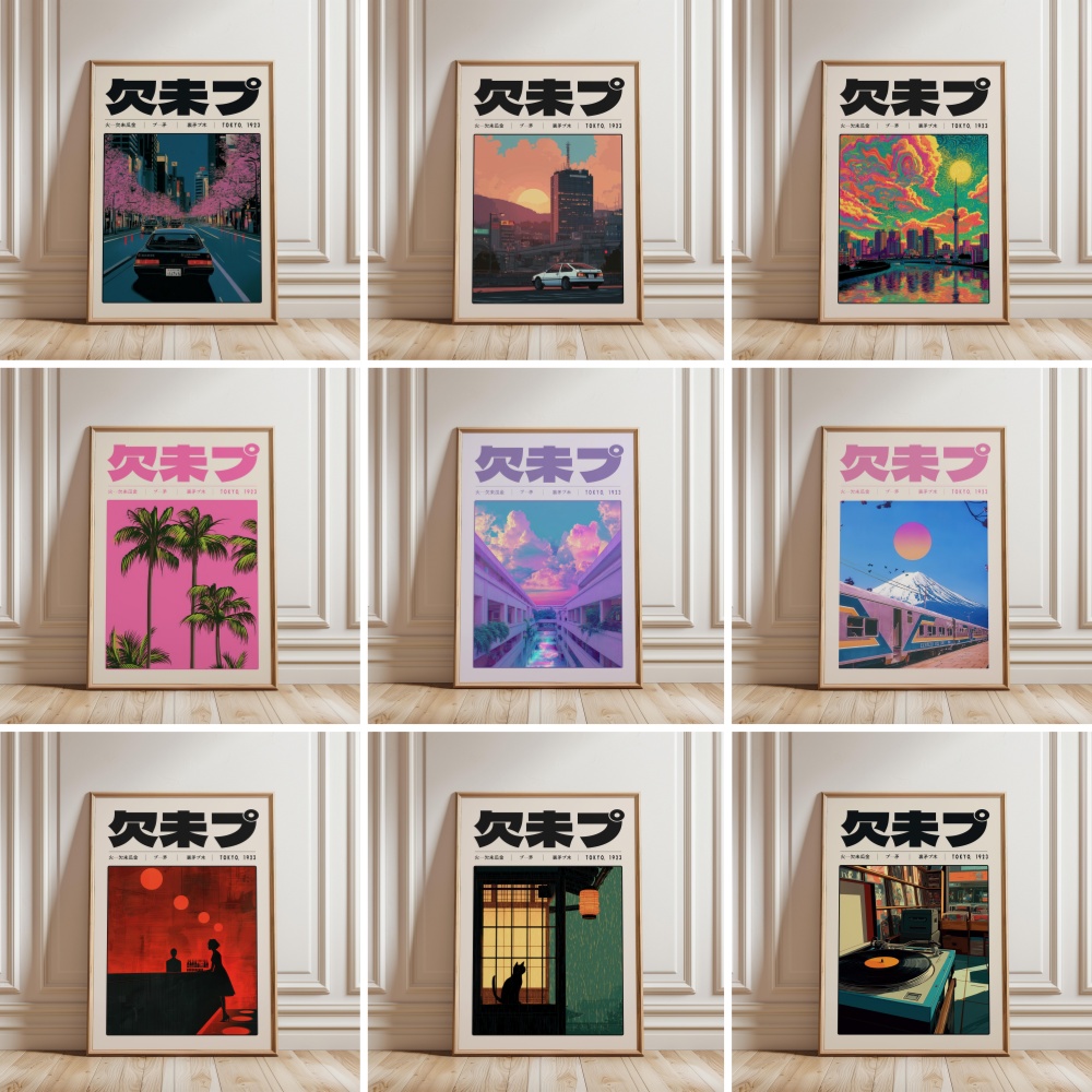 Japanese Lifestyle And Culture - Poster Stile Giapponese Y2K Indie Culture,