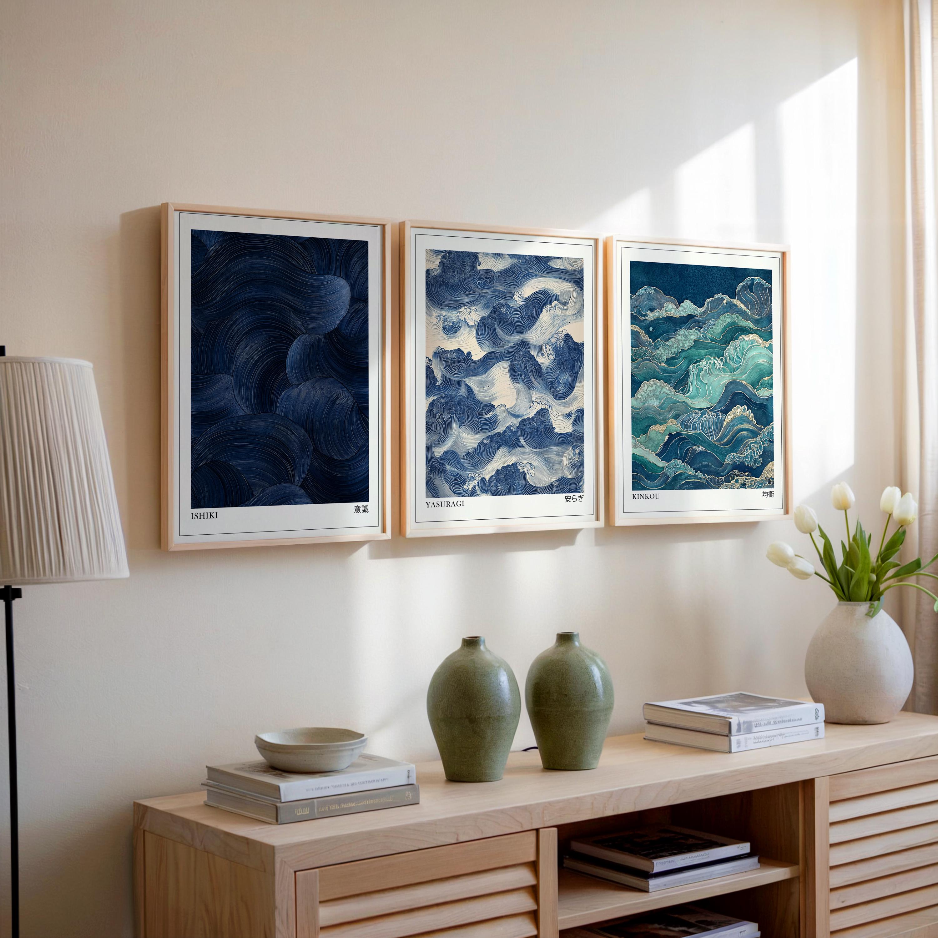 Japandi Wall Art Set di 3, sta - Japanese Living Lifestyle recensione e prezzo