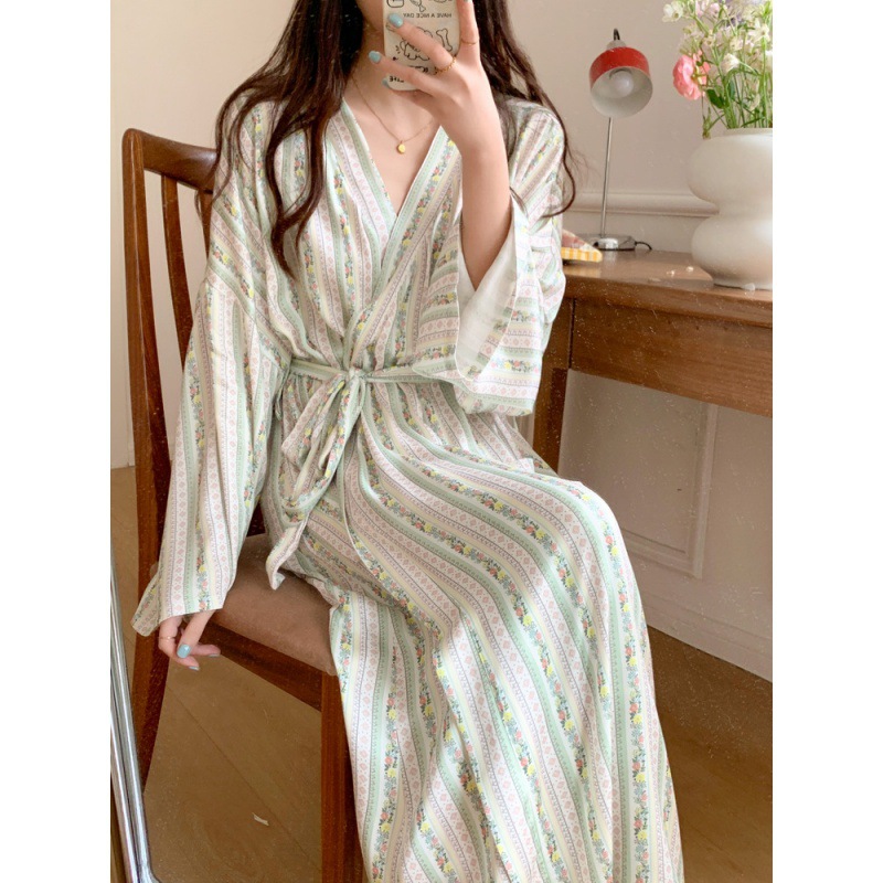 Coreano Ins Kimono Robe Pigiam - Kimono Yukata Cotton recensione e prezzo
