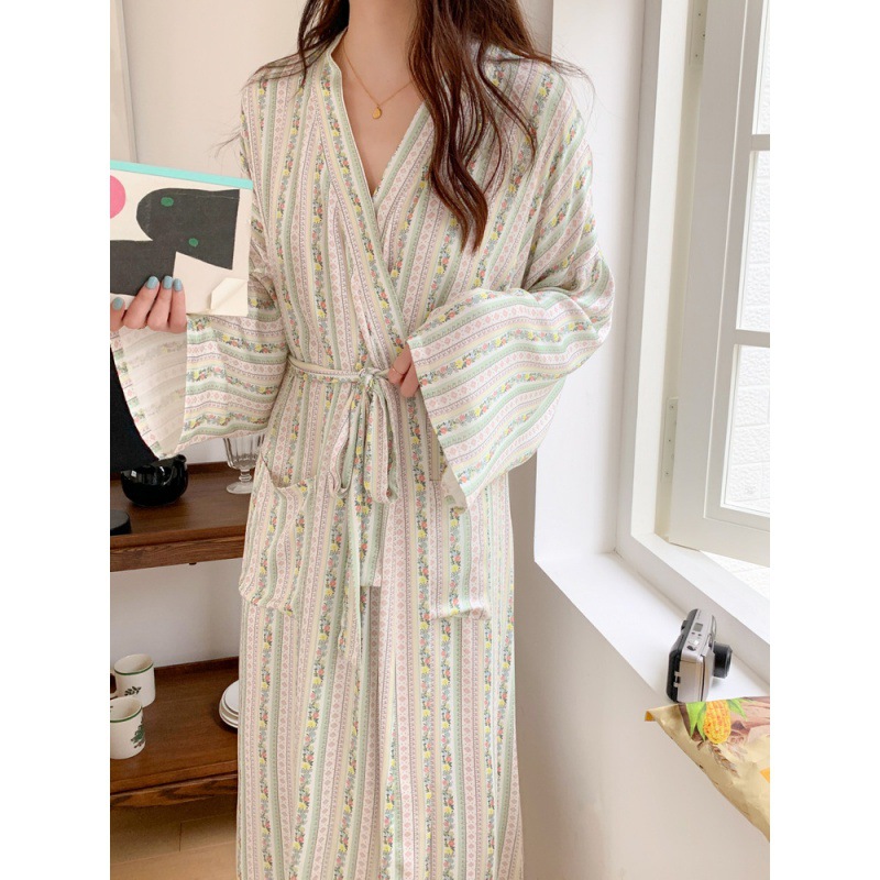 Coreano Ins Kimono Robe Pigiam - Kimono Yukata Cotton recensione e prezzo
