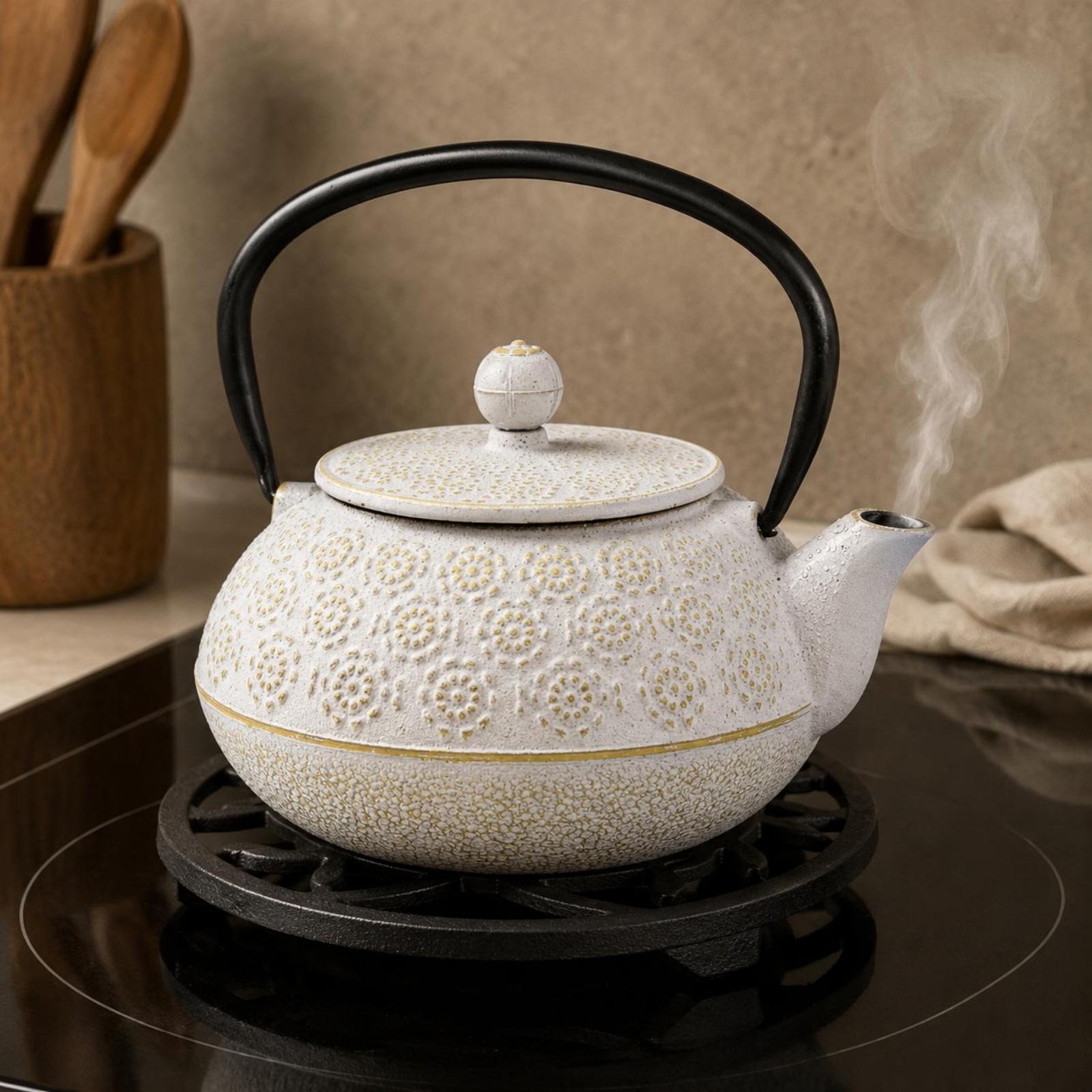 Teiera in ghisa maculata con c - Cast Iron Tetsubin recensione e prezzo